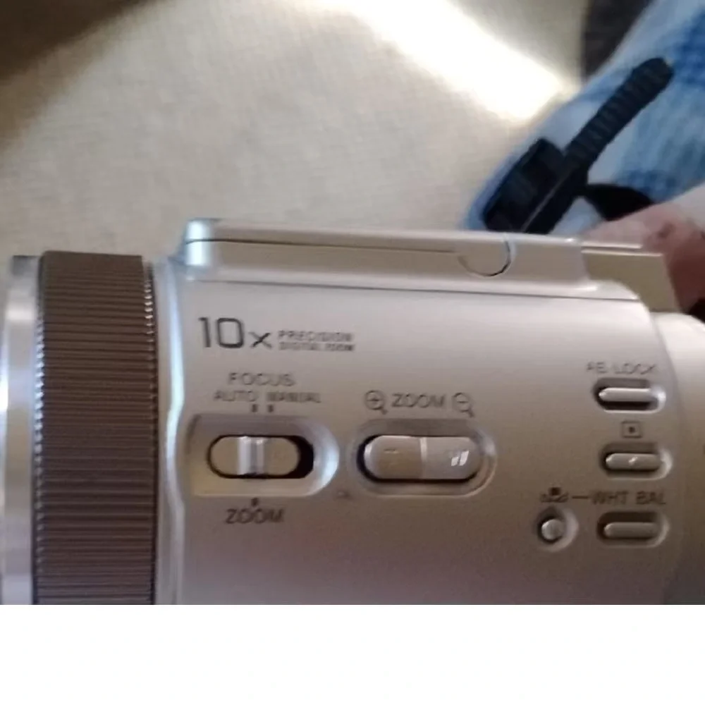 Sony Silver and Black Handycam Camcorder with LCD Viewfinder